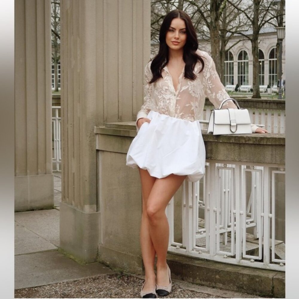 ZARA BALLOON MINI SKIRT